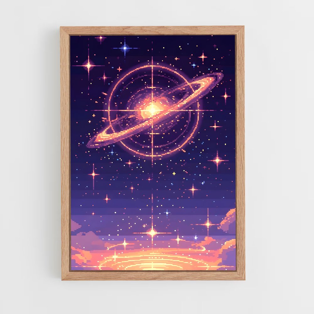 Poster Éblouissant d'Art Spatial Numérique (vue 4)